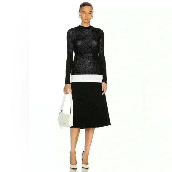 Balenciaga Technical Knit Skirt Black Women’s Size XS